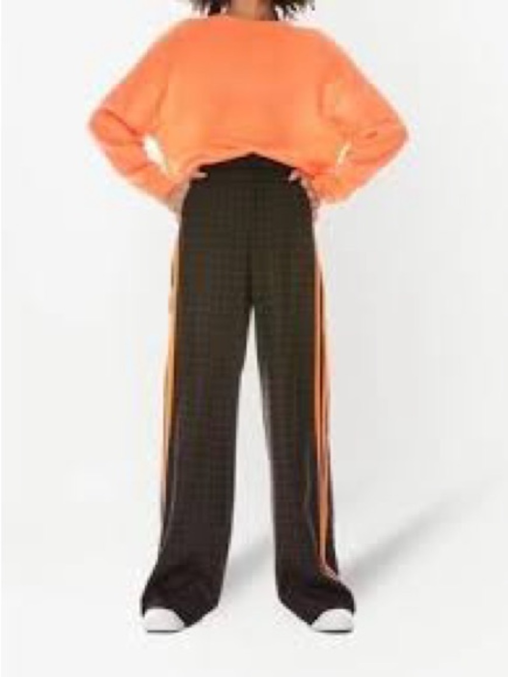 Alice + Olivia Checked Track Pant Trousers Sz 4